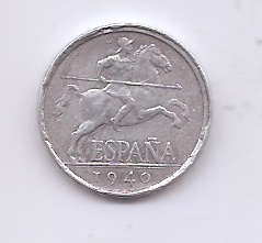 ESTADO ESPAÑOL (FRANCO) DEL AÑO 1940 DE 5 CENTIMOS